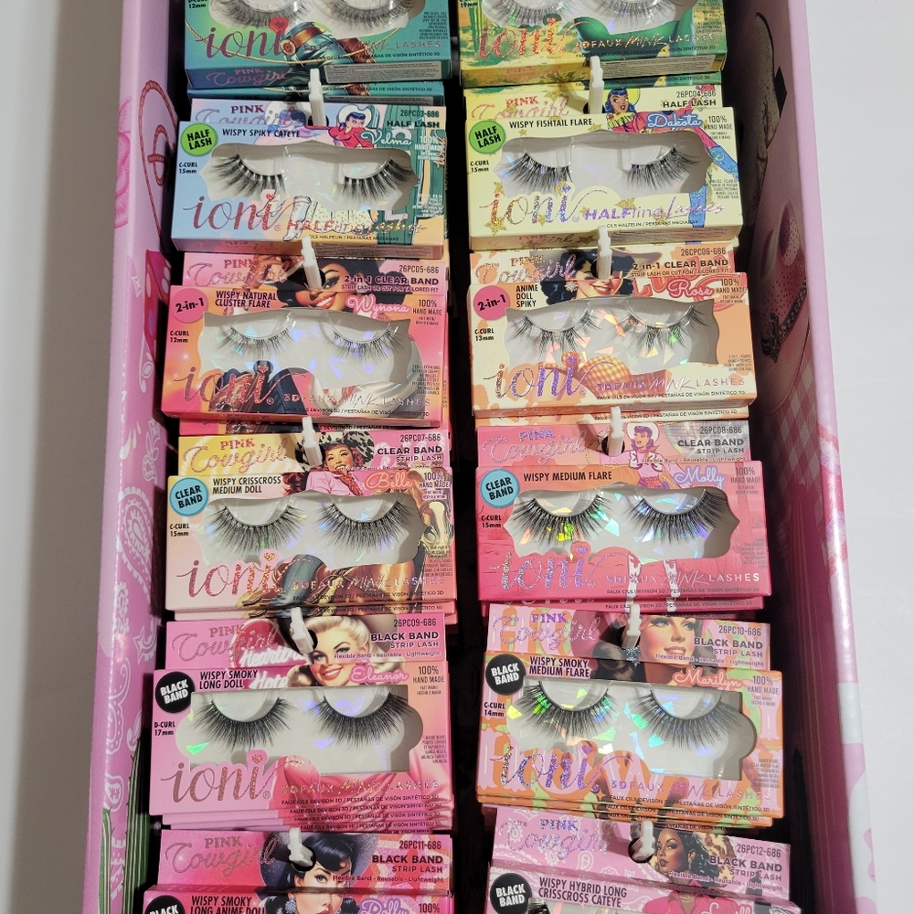 Ioni Pink Cowgirl Full Eyelash Collection
